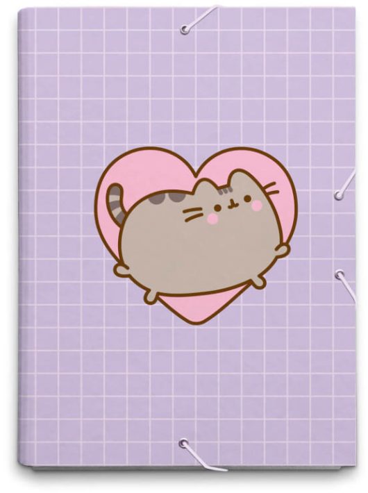 Pusheen cicás füzetbox A/4, Moments, lila