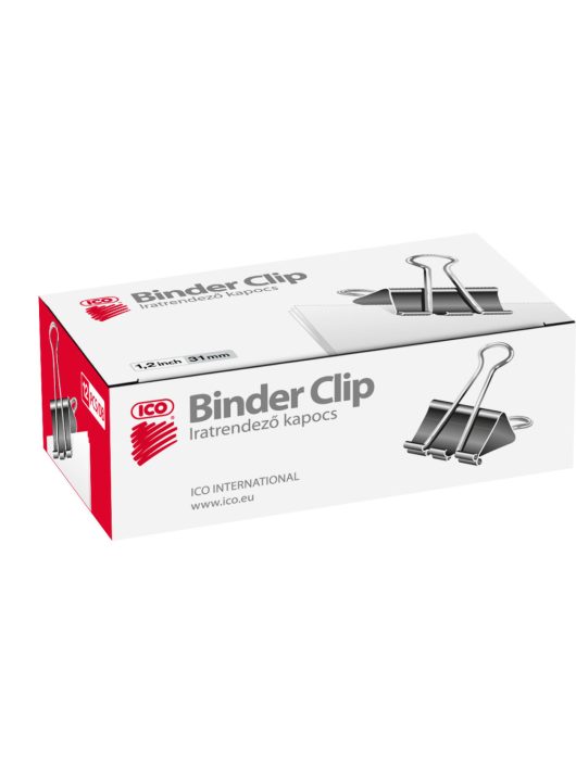 Bindercsipesz, 32 mm, ICO ED12, 12db/doboz