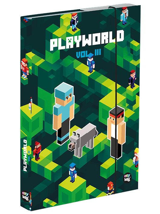 Minecraft mintás füzetbox A/5, playworld III.