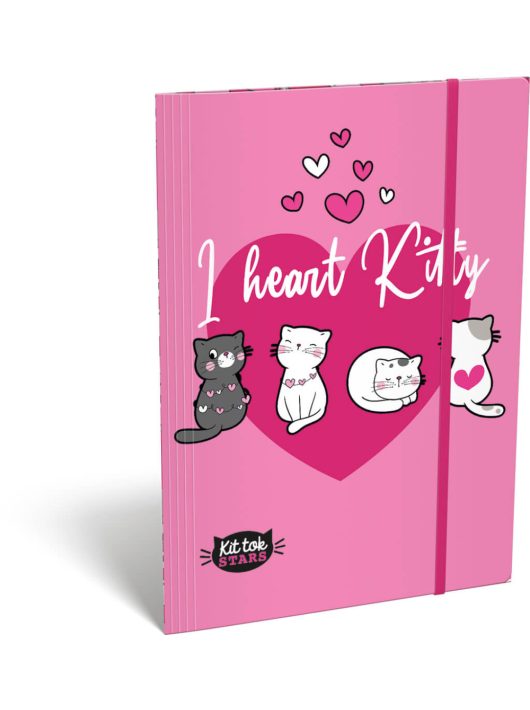 Kit Tok, Heart Kitty gumis mappa A/4, cicás