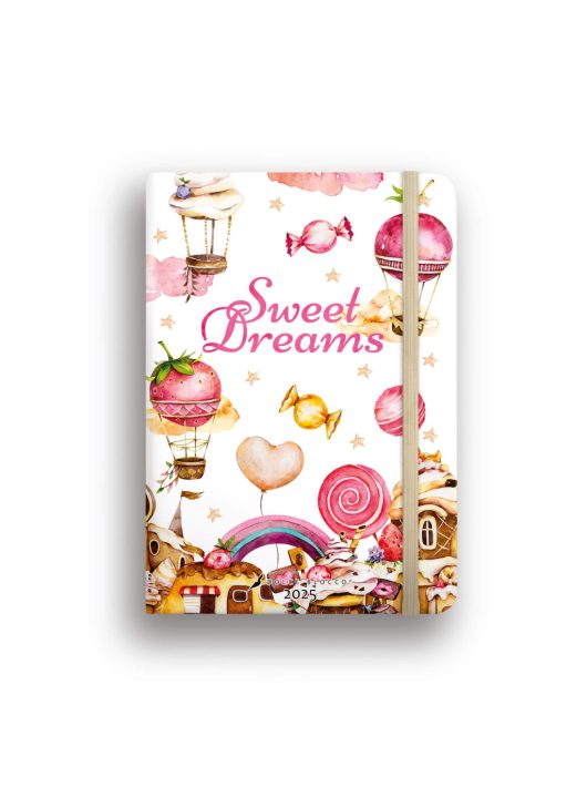 Dolce Blocco Secret Calendar, heti tervező, B6, 2025, Sweet Dreams