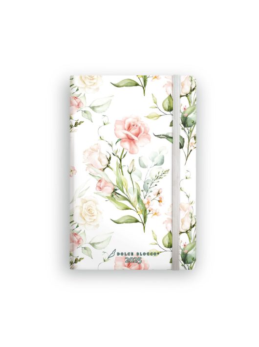 Dolce Blocco Secret Planner, heti tervező, 13x20cm, 2025, Queens Rose