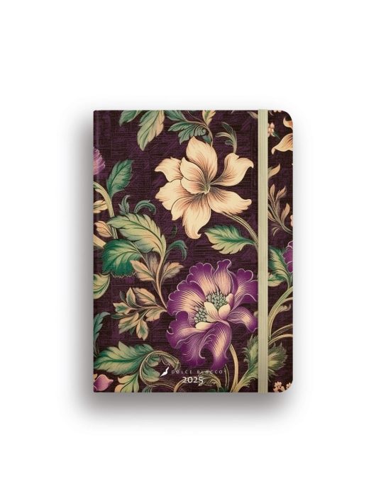 Dolce Blocco Secret Diary, napi tervező, B6, 2025, Purple Royal