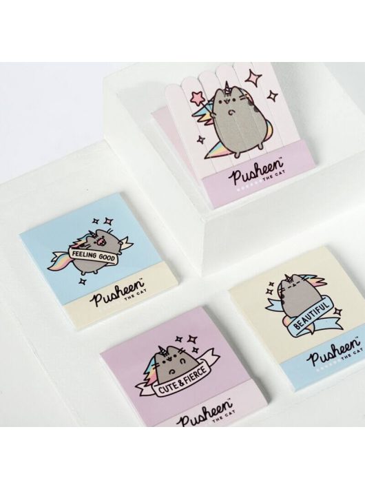 Pusheen cicás körömreszelő, többféle, 6 db/szett