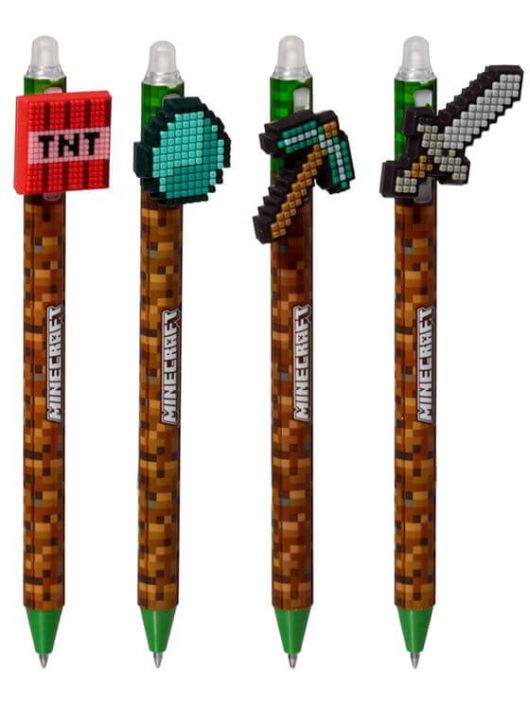 Radírozható zseléstoll, Minecraft eszközök, többféle változat