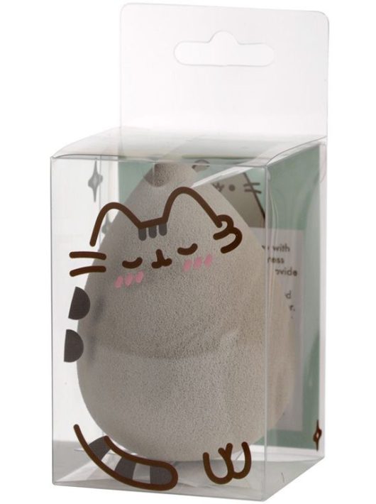 Pusheen cicás sminkszivacs, szürke